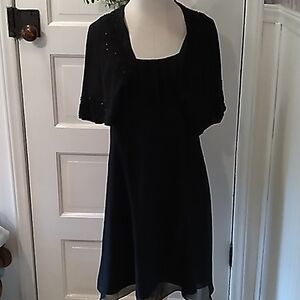 K petite collection black dress set nwt